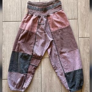 Kids Patchwork Pants - Multicolor